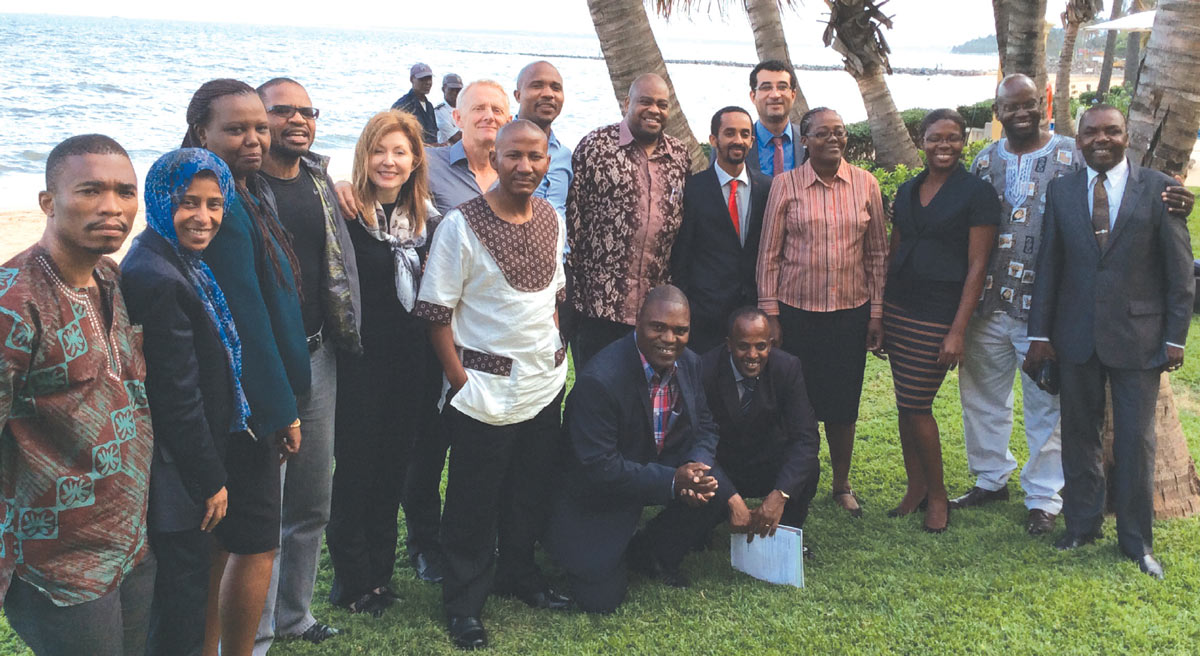 Participants from African countries at a workshop on international environmental law, led by Professor Dire Tladi